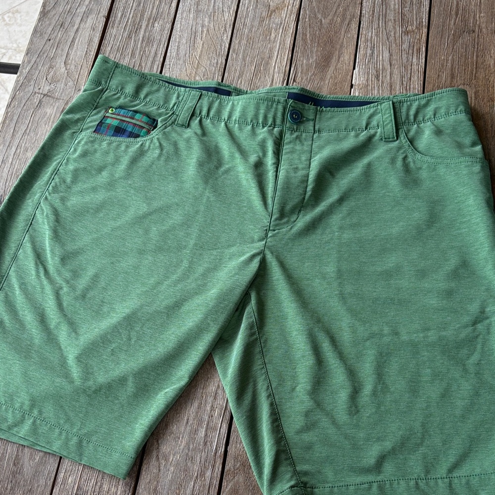 William Murray Golf Green Flat Front Preppy Shorts